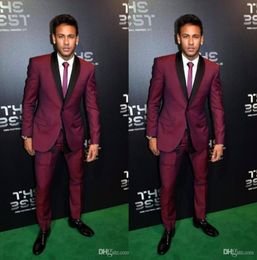 Burgundy Men Wedding Suits Custom Made Coat Pant Designs Top Quality Two Pieces Suit Man Groom Wear7882003