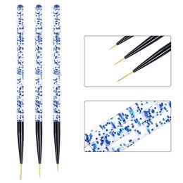 Cross Border Nail Brush Tool 3 Pack Acrylic Crystal Carved Phototherapy Cable