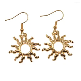 Dangle Earrings 1pair Sun Man Women Accessories Jewellery Making Items Hook Size 18x19mm