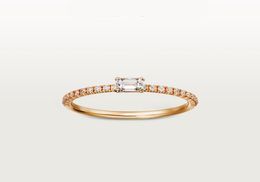 love diamond ring designer jewlery women engagement wedding rings luxury moissanite ring Rose gold Silver Titanium4868516