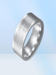 Band Etch Lords Prayer For I Know The Plansjeremiah 2911 English Bible Stainless Steel Rings Wholesale Fashion Jewellery Igk 6882780