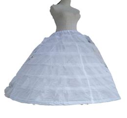 Big White Petticoats Super Puffy Ball Gown Slip Underskirt For Adult Wedding Formal Dress Large 6 Hoops Long Crinoline Brand New7640081