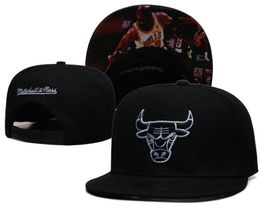 American Basketball Chicago"Bulls"Snapback Hats Teams Luxury Designer Finals Champions Locker Room Casquette Sports Hat Strapback Snap Back Adjustable Cap a4