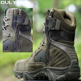 Fitness Shoes Climbing Outdoor Mens Work Safety Boots Camouflage Desert Army Combat Training Military Hiking