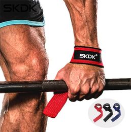 Weightlifting SKDK Gym AntiSlip Sport Safety Wrist Straps Wrist Support Crossfit Hand Grips Fitness Bodybuilding7625224