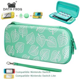 Bags DATA FROG Carrying Case For Nintendo Switch Crystal Protective Case Portable Travel Storage Bag For Nintendo Switch Lite Console