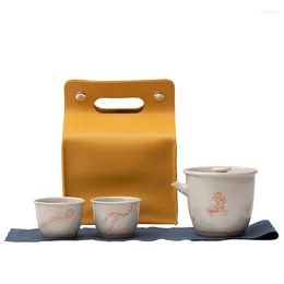 Teaware Sets 2024 One Pot Two Cups Ceramic Set Tea Person Portable Travel