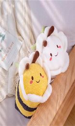Cute bee plush toy animal doll pillow baby child girl boy adult birthday gift home room decoration 30cm6187629