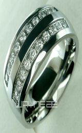 His mens stainless steel solid ring band wedding engagment ring size from 8 9 10 11 12 13 14 158406569