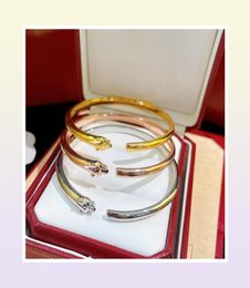 Panthere series bangle 18 K gold never fade official jewelry top quality luxury brand bangles classic style bracelet highe4646357