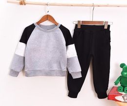 Baby Girl boy Kids cartoon sports Clothes set Hoodied Coat tops Pants 2pcs Sweatsuit baby Girl Spring Fall OutfitsTracksuit suit 64185153