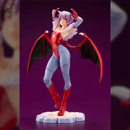 Anime Manga Darkstalkers Morrigan Aensland Anime Figure Lilith Action Figurine Pvc Statue Felicia Figure Girl Model Collection Toy Gifts 240413