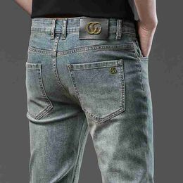 Designer for Mens Jeans Men's end Fit Small Foot Brand Double Youth Pants Fashion pants