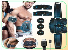 Full Set EMS Wireless Muscle Stimulator Trainer Smart Fitness Abdominal Training Hip Trainer Machine Electric Muscle Stimulator4275595