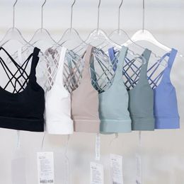 Yoga Outfit Women's Quick-drying Breathable -proof Beautiful Back Sports Bra Gym Exercise Running Vest Support Custom Logo