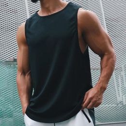 Men's Tank Tops Summer Quick Drying Sports Vest For Men O Neck Sleeveless Gym Workout Bodybuilding Fitness Vests T Shirt Man Clothing