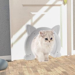 Cat Carriers Free Access Door Ear-Shaped Cute Durable Supplies No Obstruction Easy To Install Pet Accessories