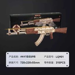 Gun Toys Thomson submachine gun model toy wood 3D childrens toy gift male yq240413RDFO