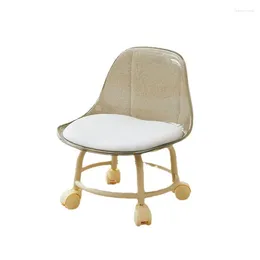 Kitchen Storage Acrylic Mute With Universal Wheel Children's Toddler Bench Pulley Low Stool Small Sewn Chair