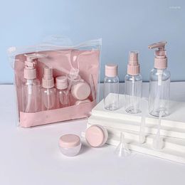 Storage Bottles Travel Size Cream Jar With Press Pump Portable Spray Bottle For Facial Creams And Lotions Compact Cosmetic Container