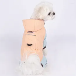 Dog Apparel Medium Small Raincoat Outdoor Waterproof Pet Clothes Yorkshire Terrier Pomeranian Schnauzer Puppy Dogs Accessories