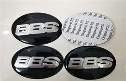 BBS Car Wheel Center Cap Emblem Badge Stickers black silver01024434