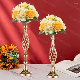 Candle Holders 2Pcs Wedding Centerpiece Stand Modern Metal Holder Home Decor Candlestick Party Table Flower Vase For Birthday/Festivals