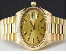 shippng whole Mens 18k Gold President Champagne Automatic Luxury Mens Watch Wristwatch2350209