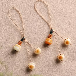 Kawaii Fortune Cat Paw Phone Strap Anti-lost Hang Ornament Pendant Girl Women Keychain Hanging Charm Lanyard