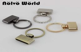 10pcs 5 Colours 45X27mm Tshape Key Fob With 24mm Split Key RingsKey Fob Hardware keychain accessories key fob 2103041026219