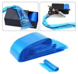 100Pcspack Disposable Blue Tattoo Clip Cord Sleeves Bags Covers Bags for Tattoo Machine Tattoo Accessory Permanent1789086