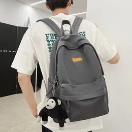 Backpack Women Men Large Bookbag Korean Fashion Unisex Laptop Backpacks For Teenagers 2024 Middle School Student Travel Rucksack