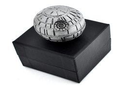 Sphere Smoking Dia55mm 3 layer Zinc Alloy Herb Grinder Death Star Shape Grinder Metal Clipper pipe3126534