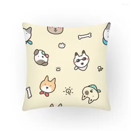 Pillow Modern Cartoon Cover Gift Home Decoration Simple Decorative S Sofa 2024 Velvet 45x45cm E2354