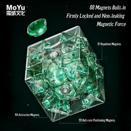 MoYu Weilong WRM V9 Magic Cube Ball-Core UV 3x3 Maglev Speed Cube WRM V9 Magnetic Professional Speed Puzzle Toys Cubo Magico