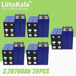 20pcs LiitoKala 3.2V 200Ah LiFePo4 Battery Pack Deep Cycle Battery For EV RV Boat Motor Golf Cart Solar System