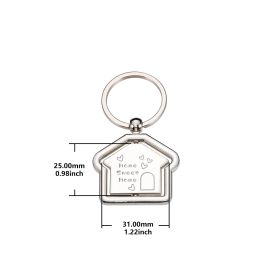 Home Sweet Home Keychain Personalised Customised Text Keyring Engraved for Boyfriend Girlfriend Couple Lovers Anniversary Gifts