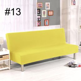 solid Colour folding sofa bed cover sofa covers spandex stretch elastic material double seat cover slipcovers for living room