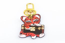 Famous Designer Letter Women Key Wallet Brand Cute Tiger Ladies Keychains Bag Accessories Bussine Men Car Key Chain Pendant Luxury9478908