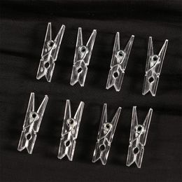 20/50/100 pcs Wind-proof Clamp Airer Home Supplies Hanging Laundry Supplies Photo Clip Clothes Pegs Clothespins