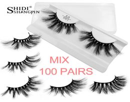 wholesale bulk 25mm mink lashes 20/30/40/50/100 pairs soft long false eyelashes natural y fake eyelash extension eye makeup1635096