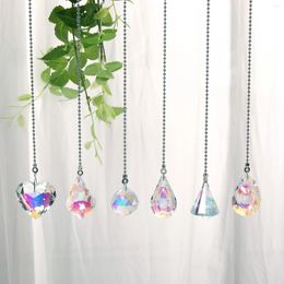 Garden Decorations AB Crystal Suncatcher Chandelier Lamp Lighting Drops Pendants Hanging Glass Ball Prisms Window Home Decor Rainbow Maker