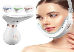 EMS V Line Up Slimming Belt LED Pon Skin Rejuvenation Wrinkle Double Chin Remover Face Lifting Tightening Neck Slimmer 2203019253604