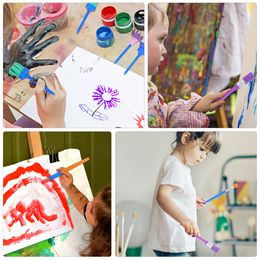 30 Pcs Graffiti Tool Oil Paint Sponge Kit Drawing Kids Tools Painting Plastic Brush Child