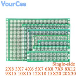 Single Sided PCB Universal Printed Circuit Board 20*30 15*20 12*18 10*15 10*10 8*12 6*8 2*8 4*6 7*9 9*15CM DIY Breadboard Plate