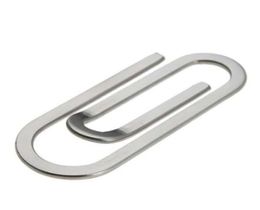 Stainless Steel Metal MultiFunction Men Money Clips Paper Clip Holder Folder Credit Card Portfolio Money Holder Silver Clip2150931