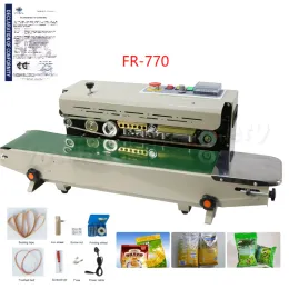 Machine FR770V And FR770 Brand New Continuous Band Sealer for Plastic Bags Film Sealing Heat Continuous Food Sealer