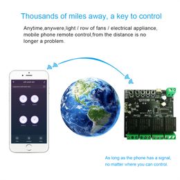 WiFi Relay Tuya Smart Switch Module 12V Smart life APP Remote Control Timer Inching Self-Locking Work with Alexa Home