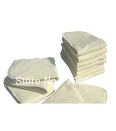 Natural Fibre Bamboo Terry 100pcs 4 Layers Pure Washable Baby Cloth Diaper High Quality Organic Nappy inserts 2011177135058