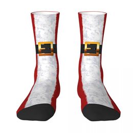 Santa Claus Suit Statement Socks Hiking 3D Print Boy Girls Mid-calf Sock